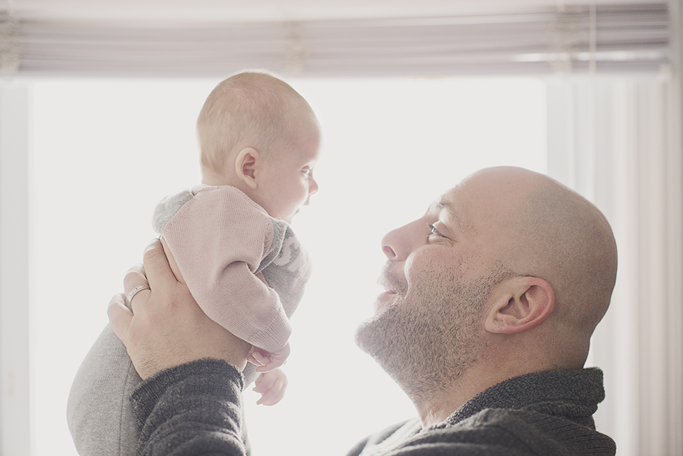 oceanside two month old newborn in home session