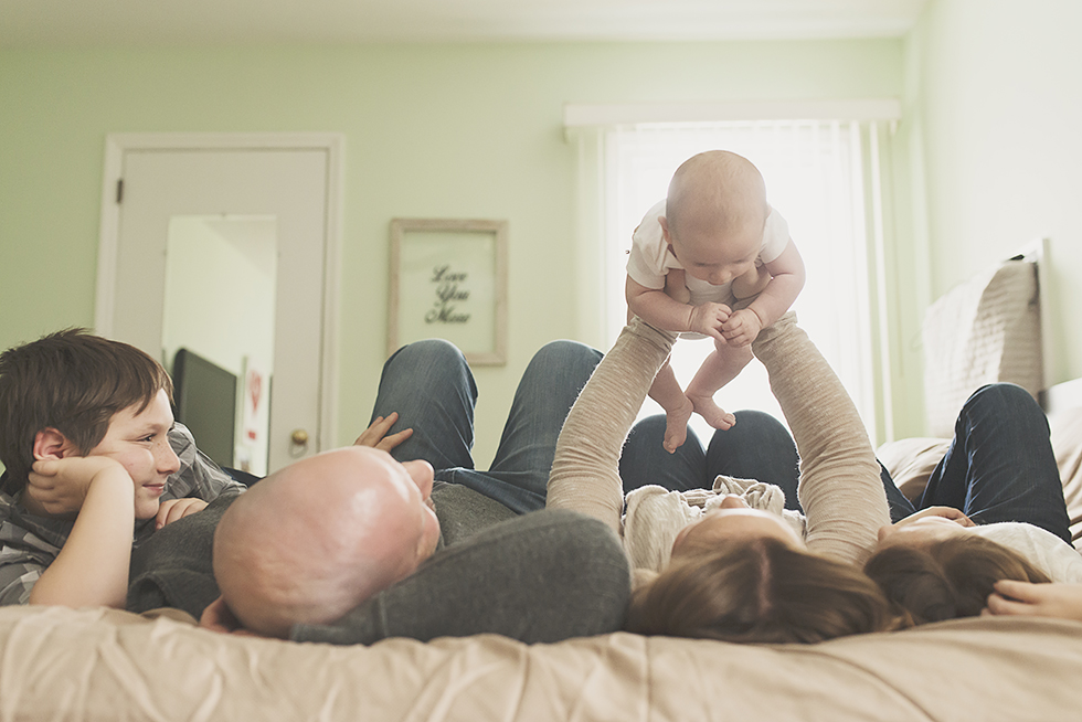 Oceanside In Home Newborn Family Session