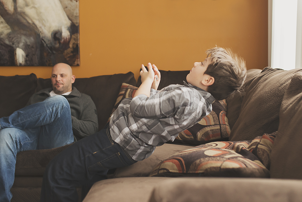 boy playing in home session