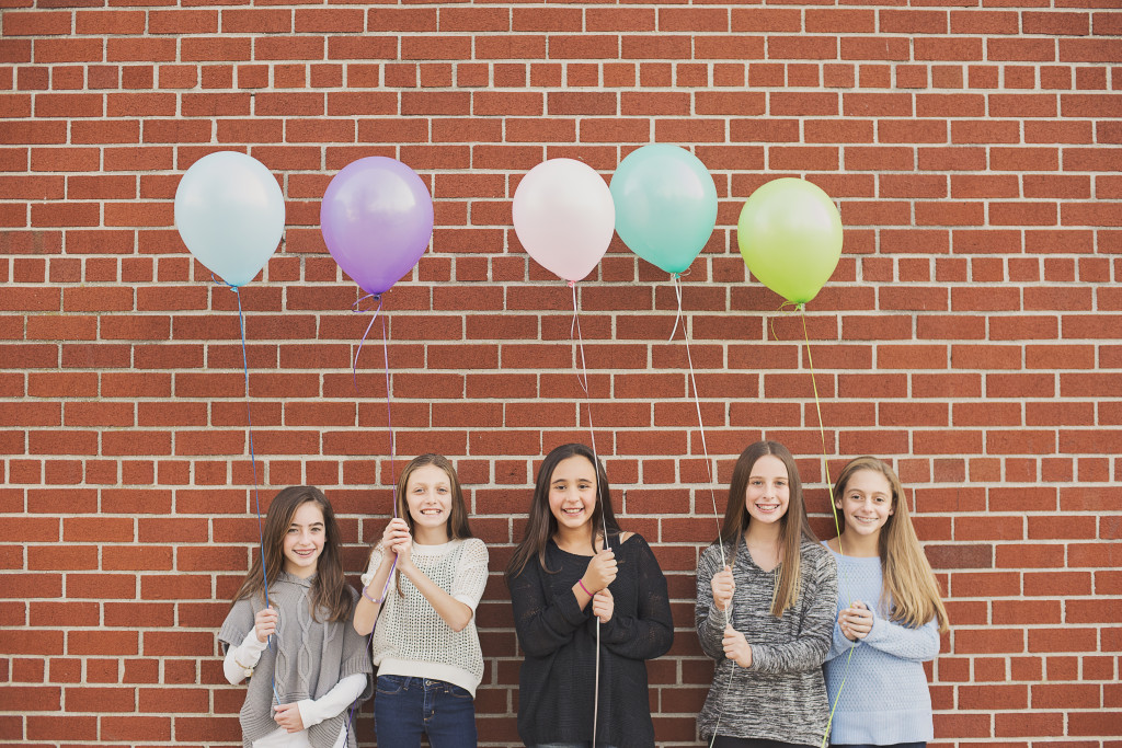 birthday girl and friends photo shoot