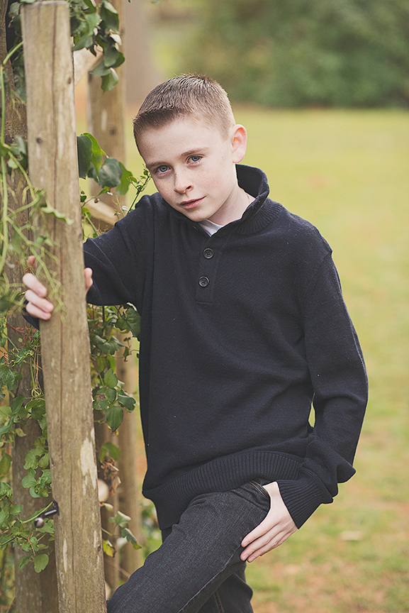 older boy at Bailey arboretum