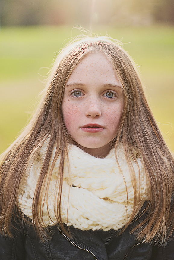 oceanside natural light portrait of a girl