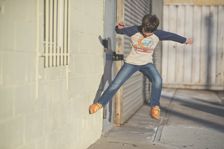parkour inspired photo shoot