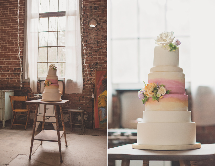 picturesque rustic wedding cake