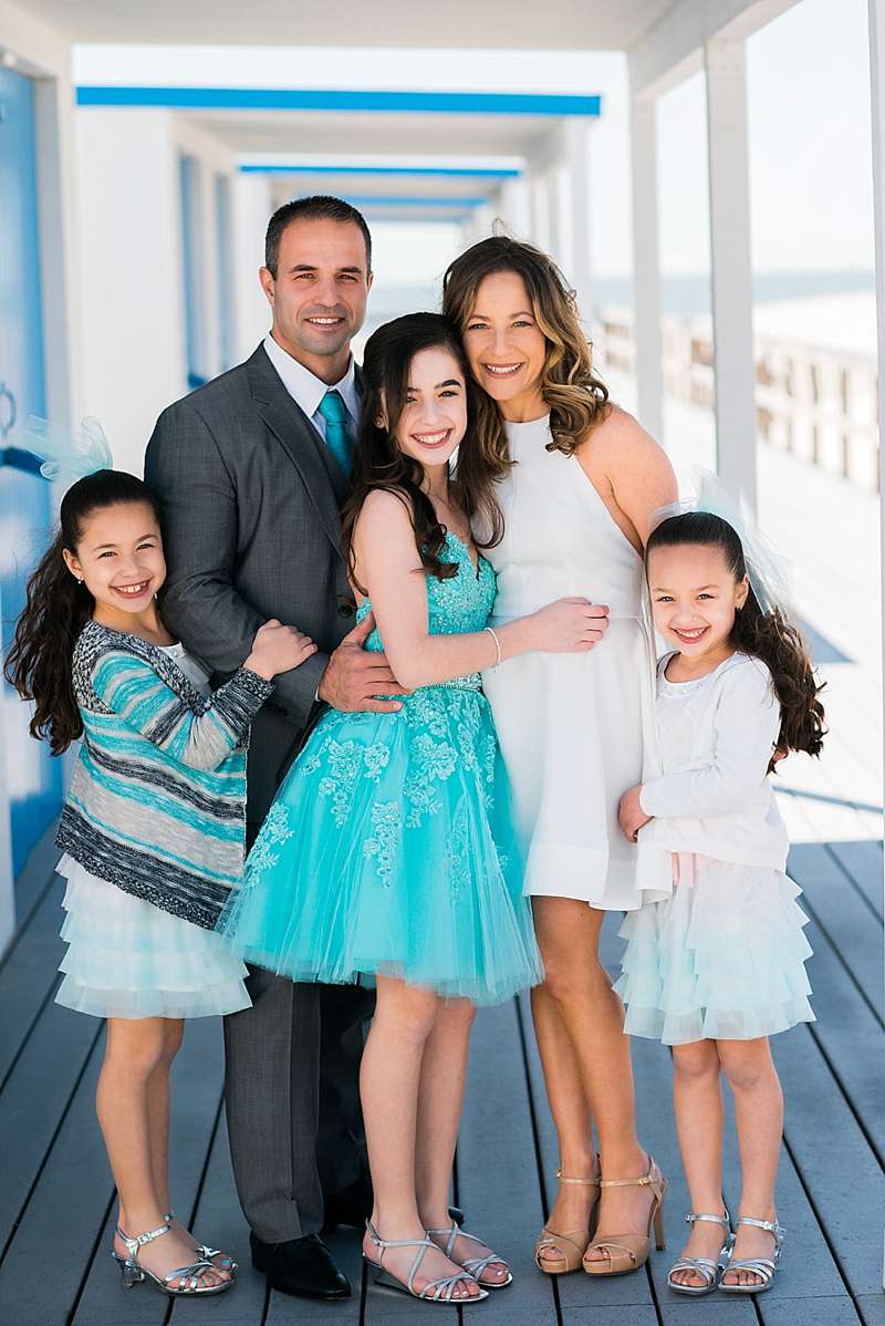 Long Island Natural Light Photographer family of 5 at The Sand Beach Club