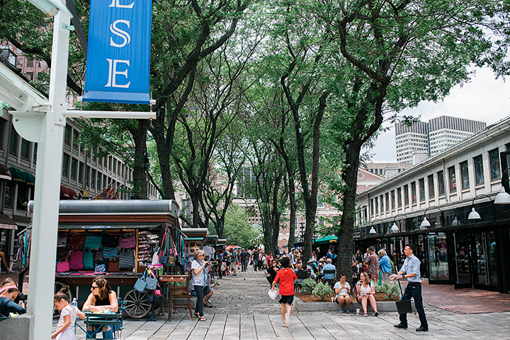 Downtown Boston's Quincy Market