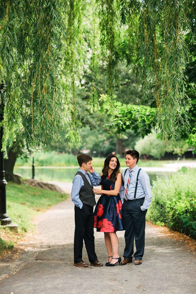 Central Park photographer mom and sons