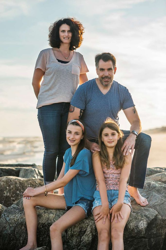 Merrick family of four in Long Beach