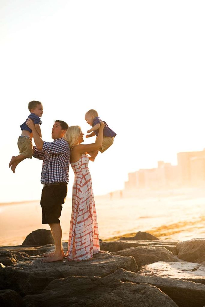 Rockville center family photo on the beach