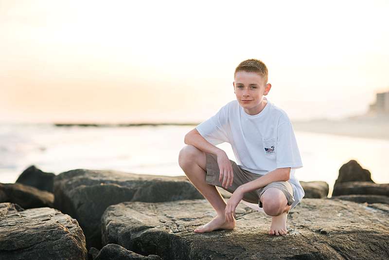 Long Beach Family Photographer teenage boy on the beach