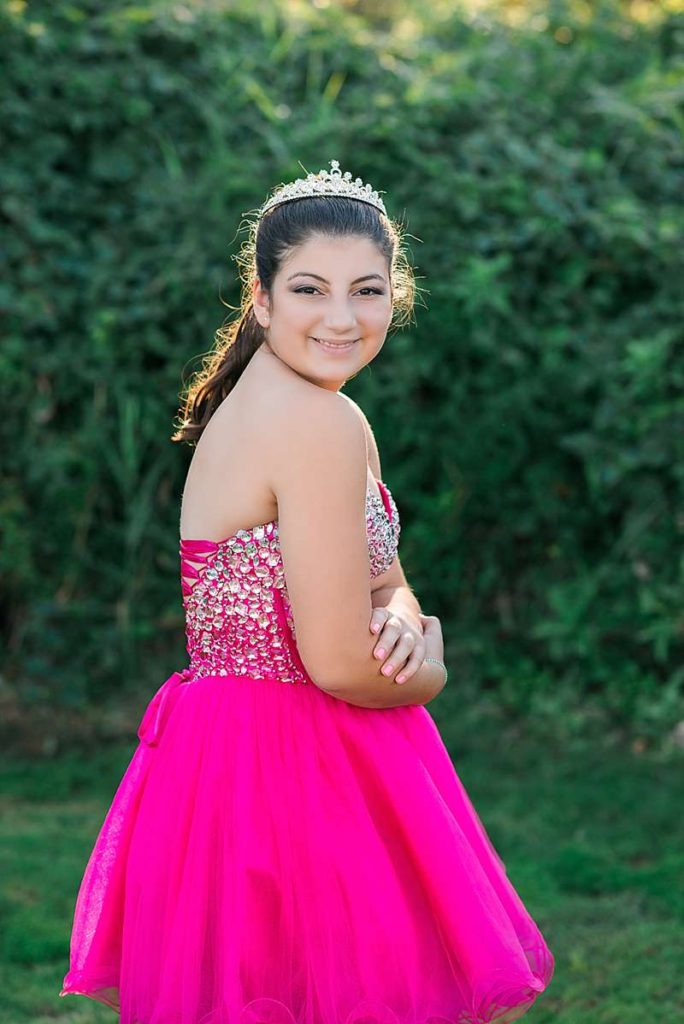 pretty in pink bat mitzvah girl