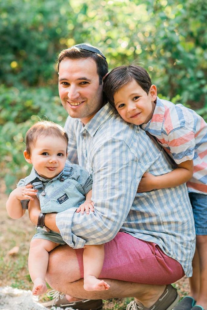 dad with his boys 