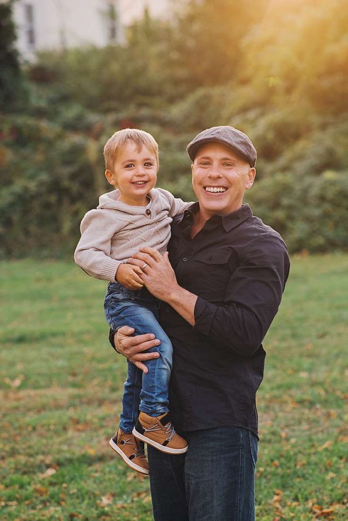 Rockville Centre Family Photographer dad and son