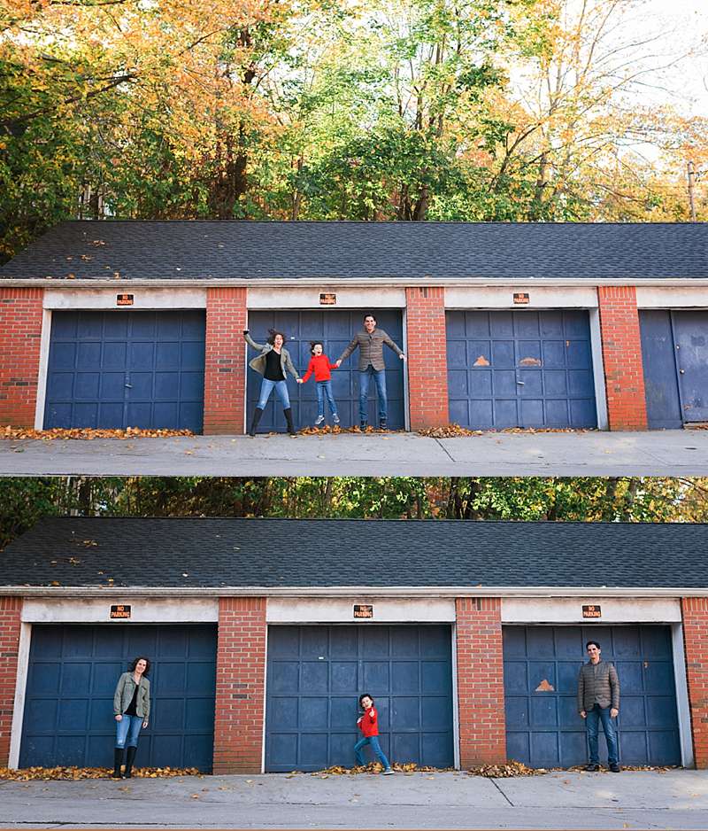 Northport Family Photos blue wall