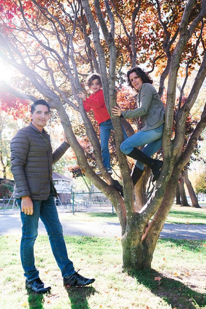Northport Family Photos in a tree