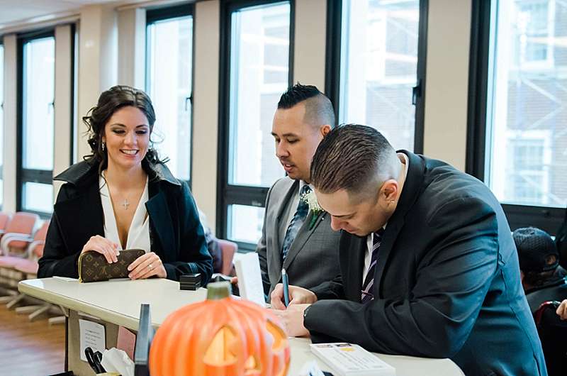 Long Island Town Hall Wedding witness