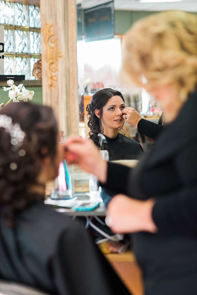 Long Island Town Hall Wedding bride before the wedding