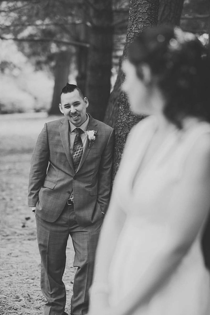 Long Island Town Hall Wedding black and white couple photo