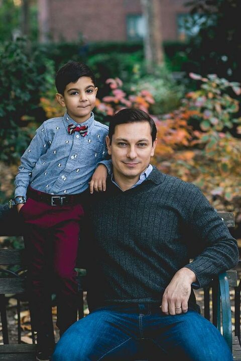 New York City Family Photographer dapper Father and Son