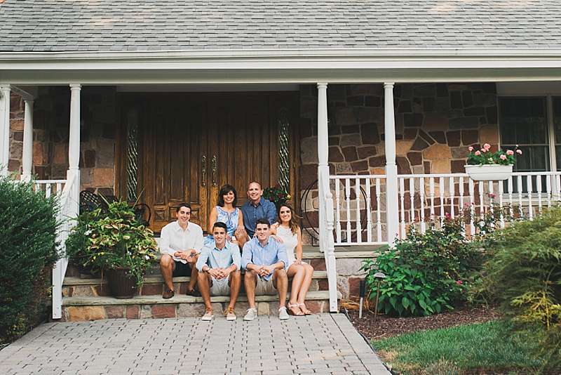 Millstone NJ Family Photographer on the porch