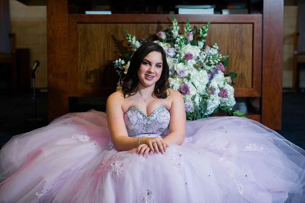 Long Island Bat Mitzvah Photographer pink dress