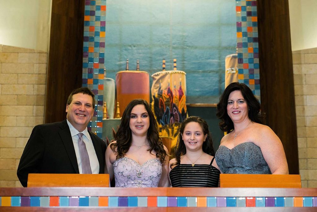 Long Island Bat Mitzvah Photographer family on the biome