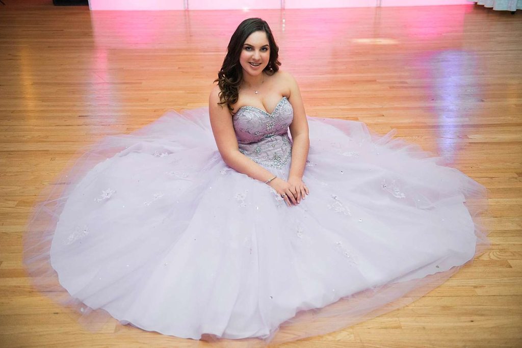 Long Island Bat Mitzvah Photographer pink dress all around