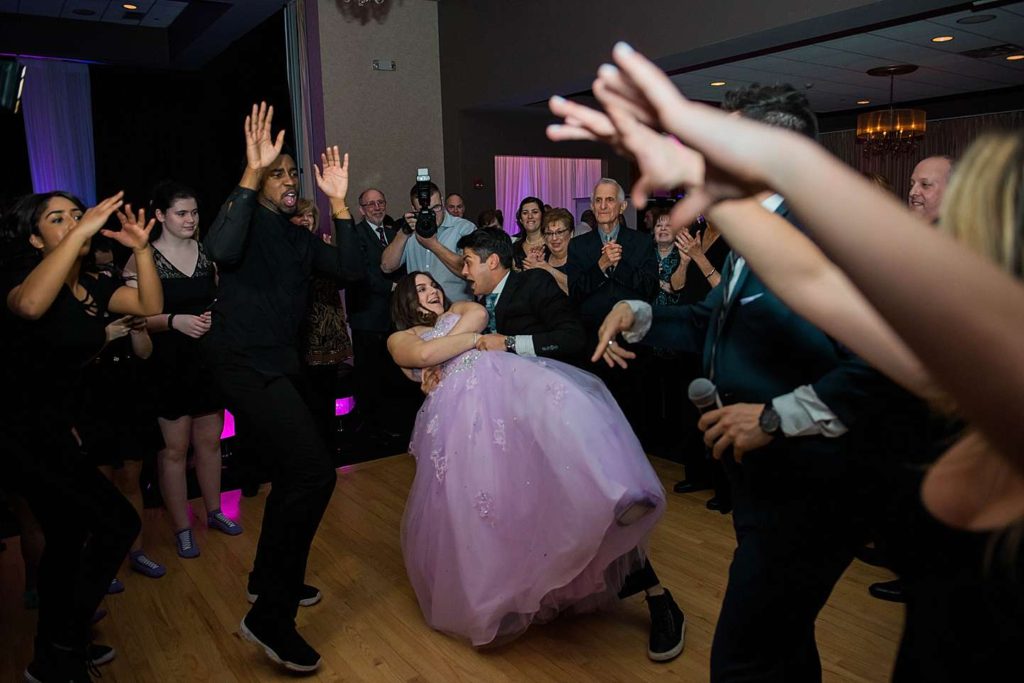 Long Island Bat Mitzvah Photographer girl's entrance