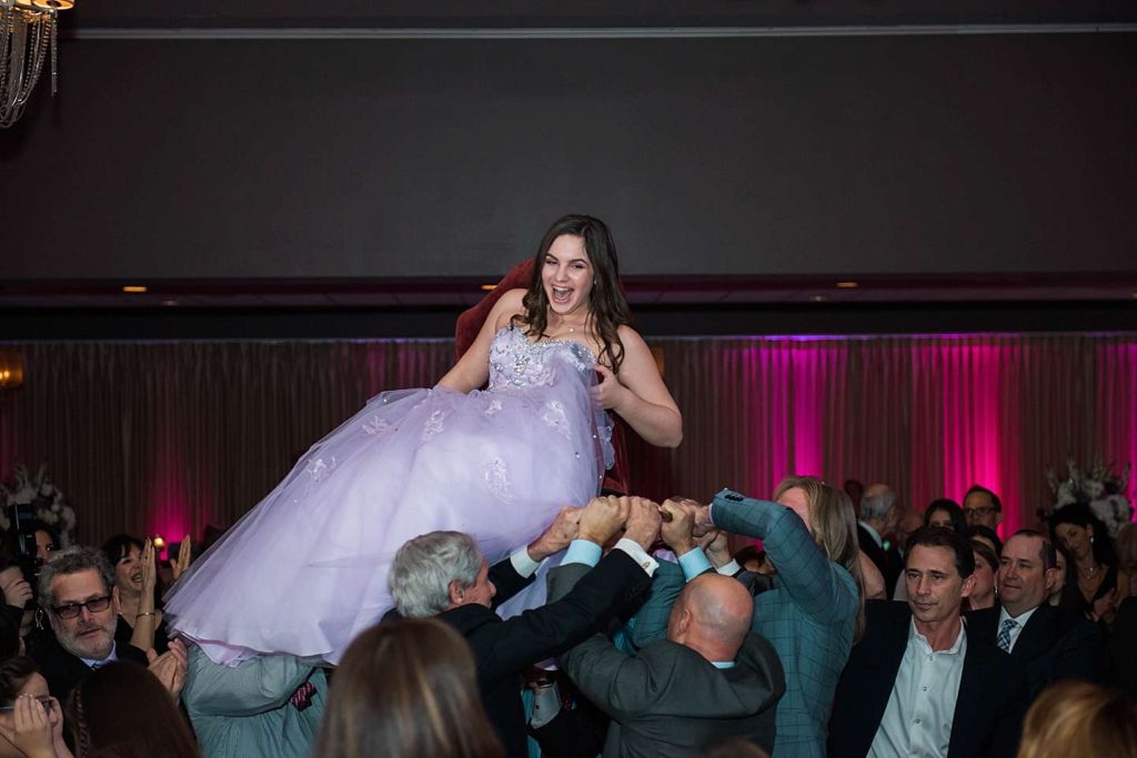 Long Island Bat Mitzvah Photographer the hora