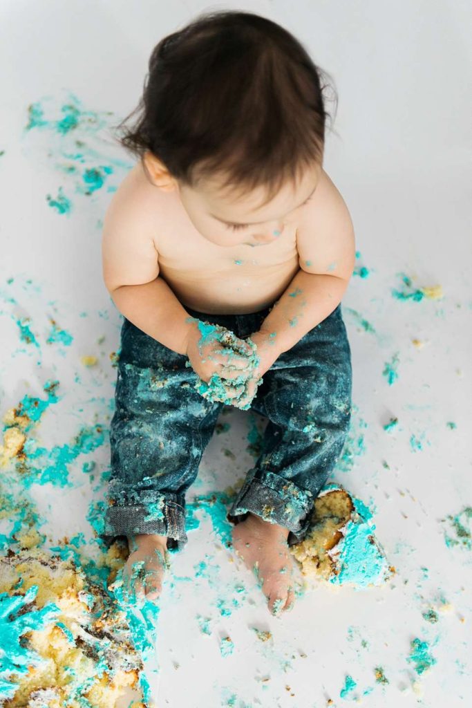 Long Island Cake Smash boy's first birthday