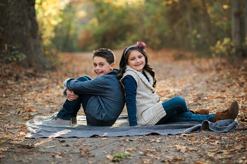 Long Island Family Photographer brother and sister shot at Hempstead Lake State Park