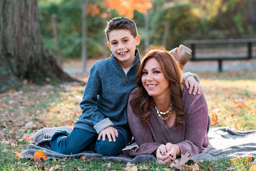 Long Island Family Photographer mom and son photo at Hemstead Lake State Park