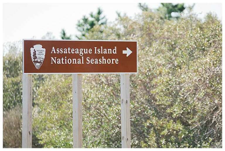 Assateague National Seashore Travel Photography welcome sign