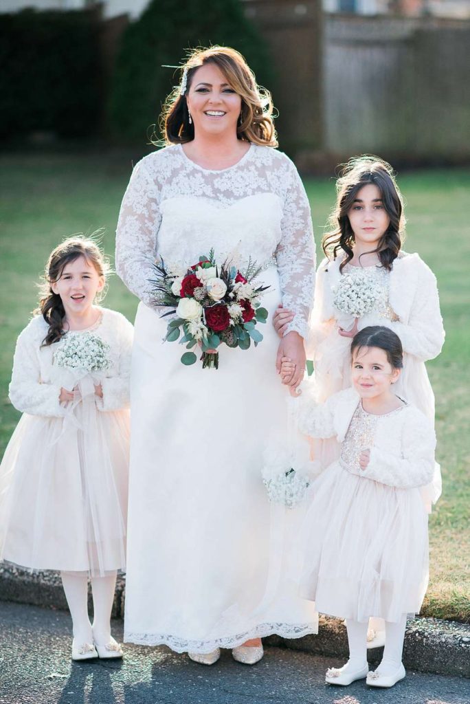 Long Island Wedding Photographer bride and flower girls