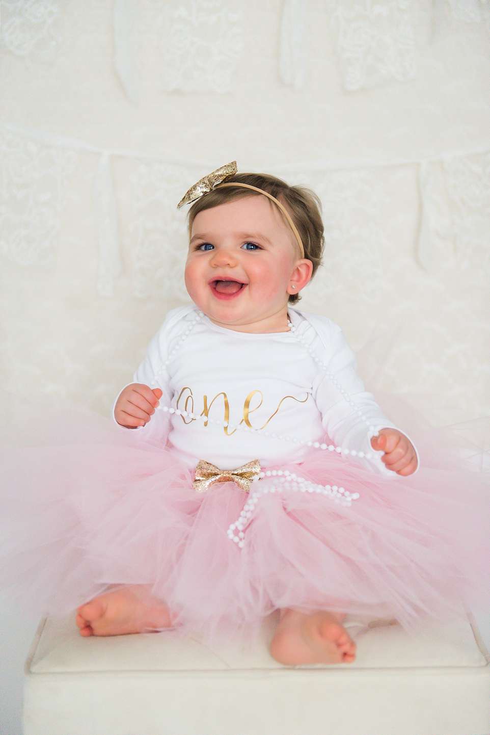 First Birthday Studio Photoshoot - Leslie Renee Photography