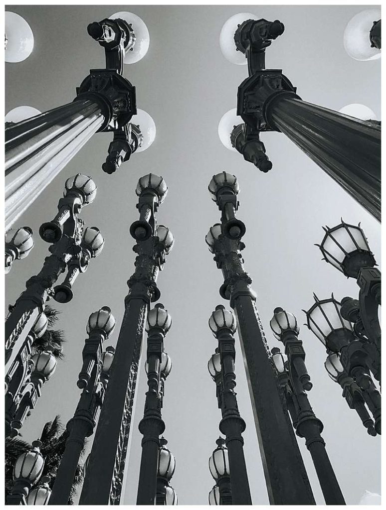 LACMA lamp posts