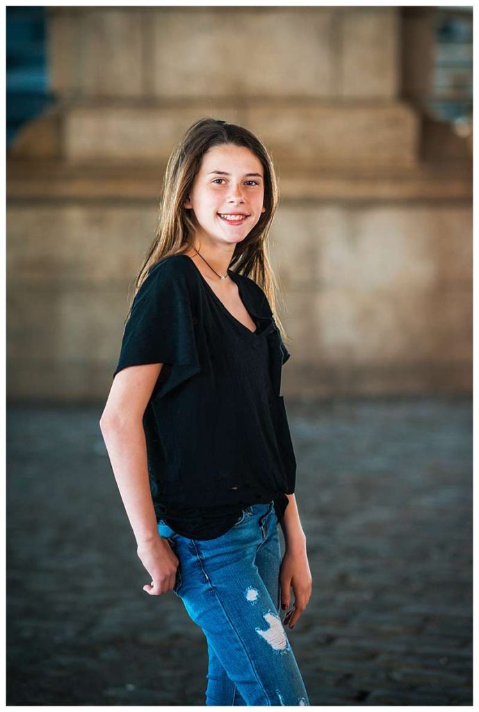 Brooklyn Bridge pre Bat Mitzvah photo shoot