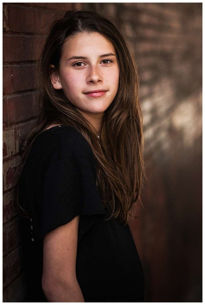 Brooklyn Bridge Bat Mitzvah teen portrait