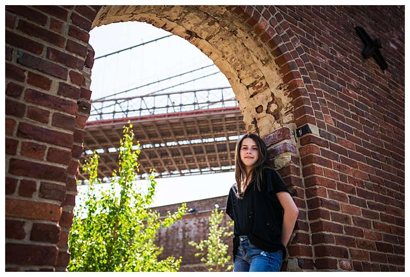 Brooklyn Bridge Bat Mitzvah architectual framing