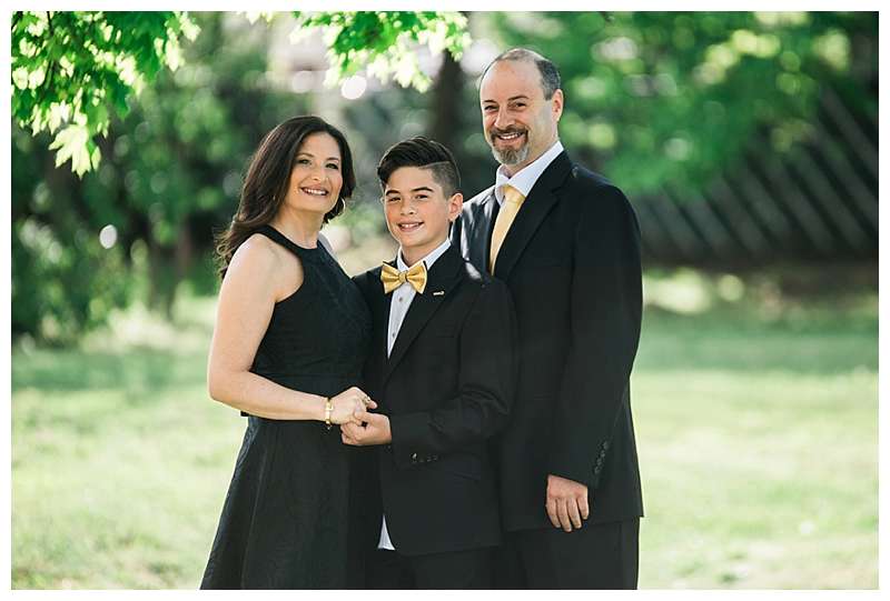 Long Island Bat Mitzvah Photographer with mom and dad