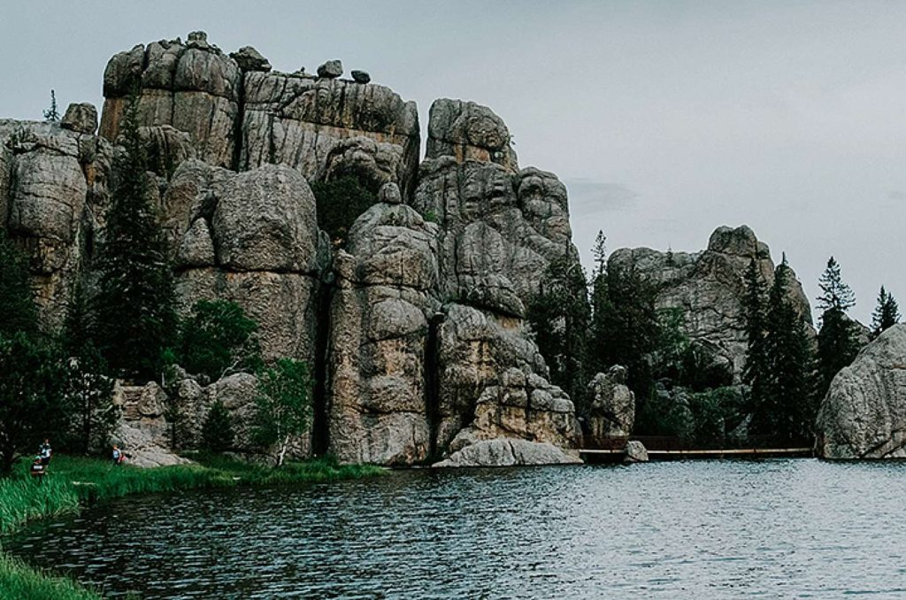 Family Travel Photography Sylvan lake rock formations 