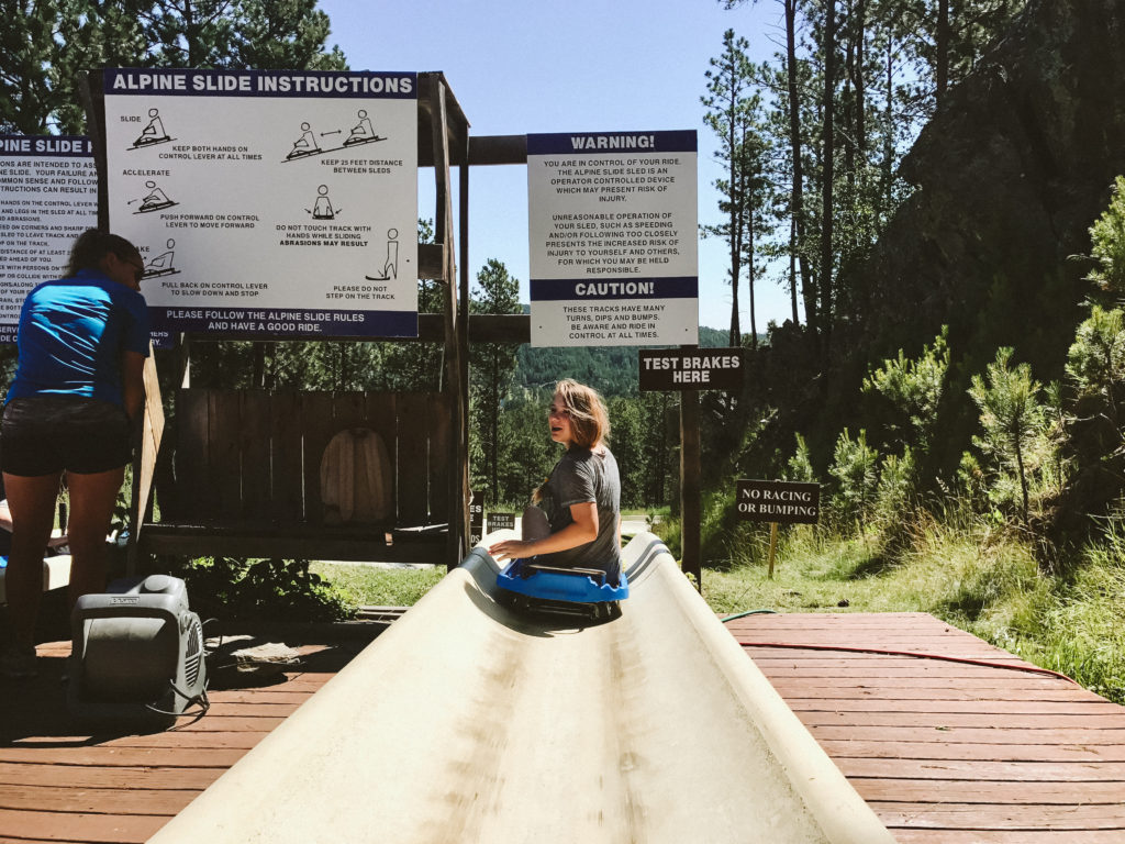 Family Travel Photography Alpine Slide Keystone south Dakota 