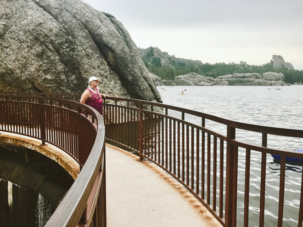 Family Travel Photography cheryl at Sylvan Lake in South Dakota