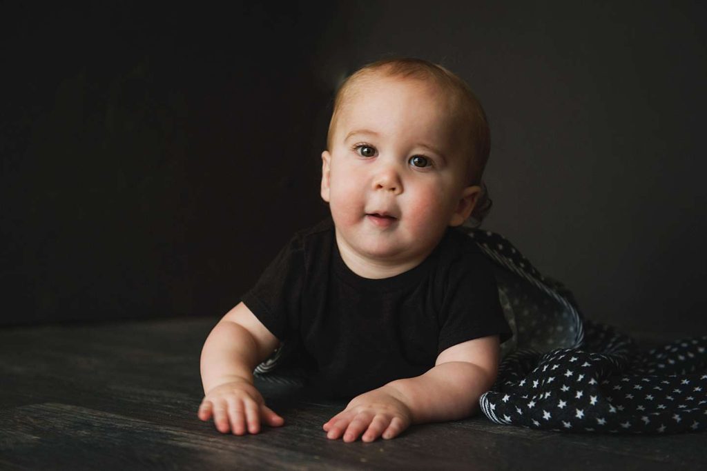 Long Island Baby Photographer baby on his tummy