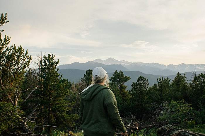 Cheryl on colorado mountain