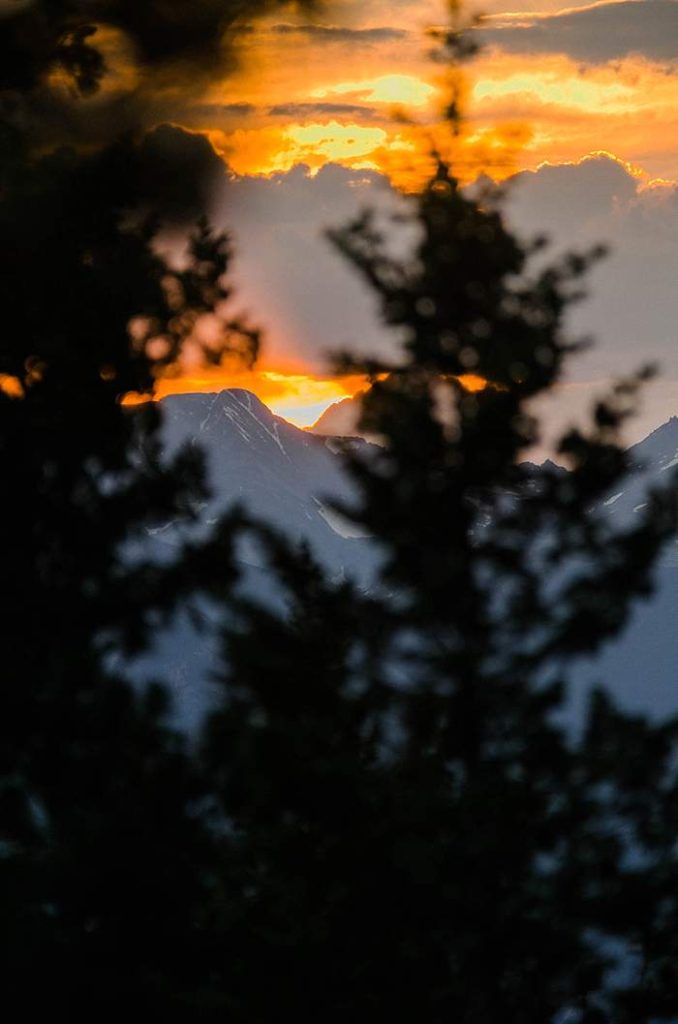 family travel photography colorado sunset