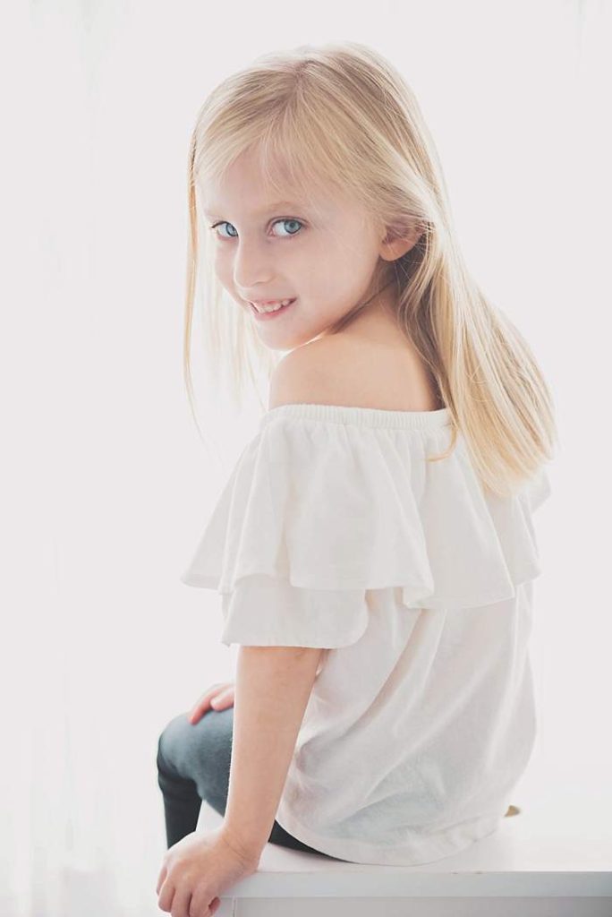 kids head shots Long Island five year old 