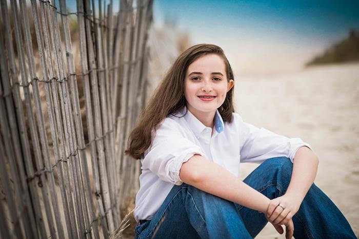 Long Island Beach Family Photos driftwood fence