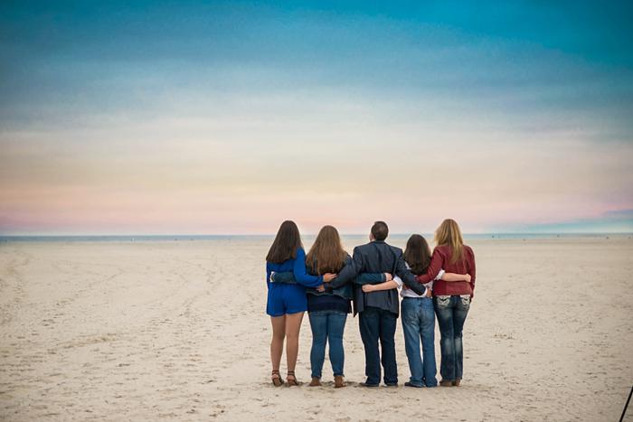 Long Island Beach Family Photos sand and sky