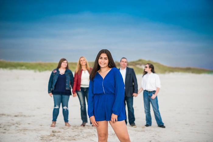 Long Island Beach Family Photos blue jumper 